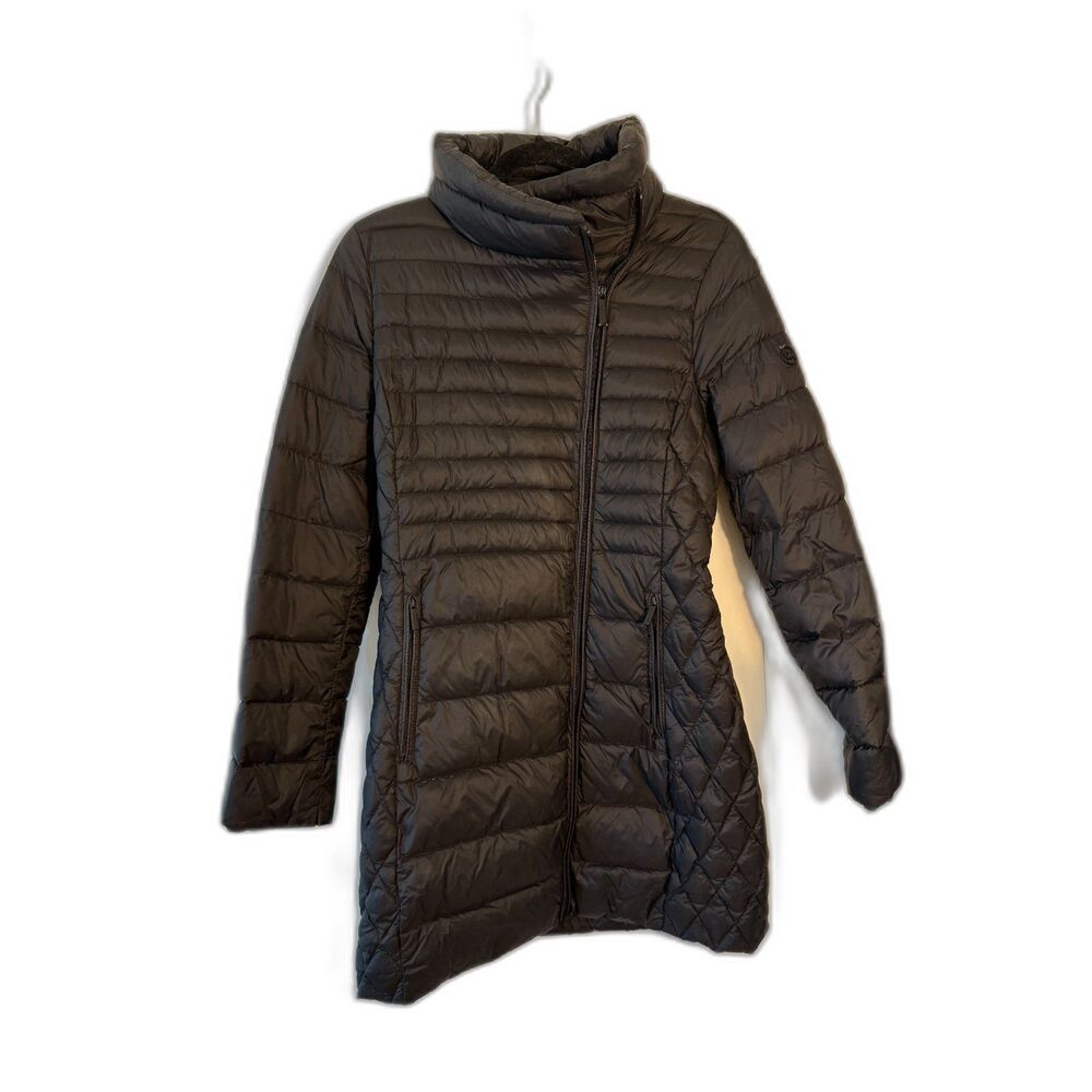 Michael Kors Black Down Quilted Puffer Coat Jacket